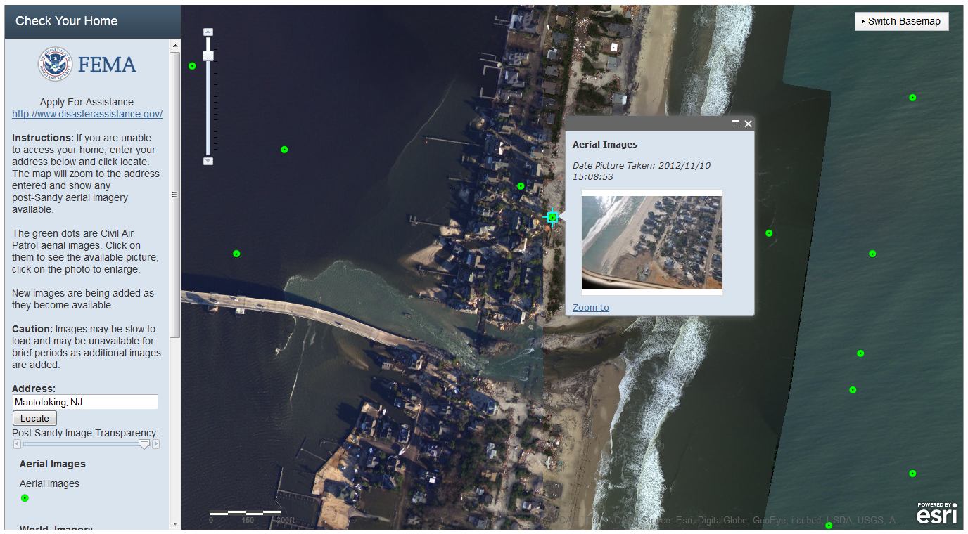 screenshots of the check your home website